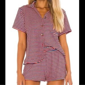 Frankie’s Bikinis Sunset Stripe Terry Coco Set